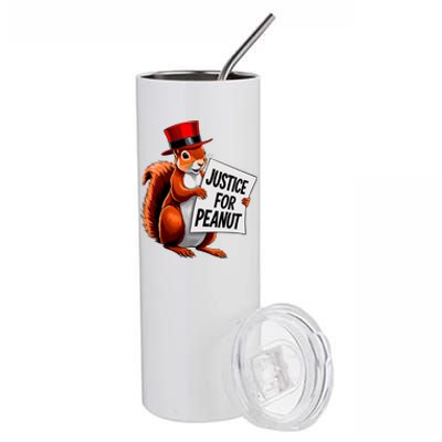 Justice For Peanut The Squirrel Peanut Squirrel Stainless Steel Tumbler