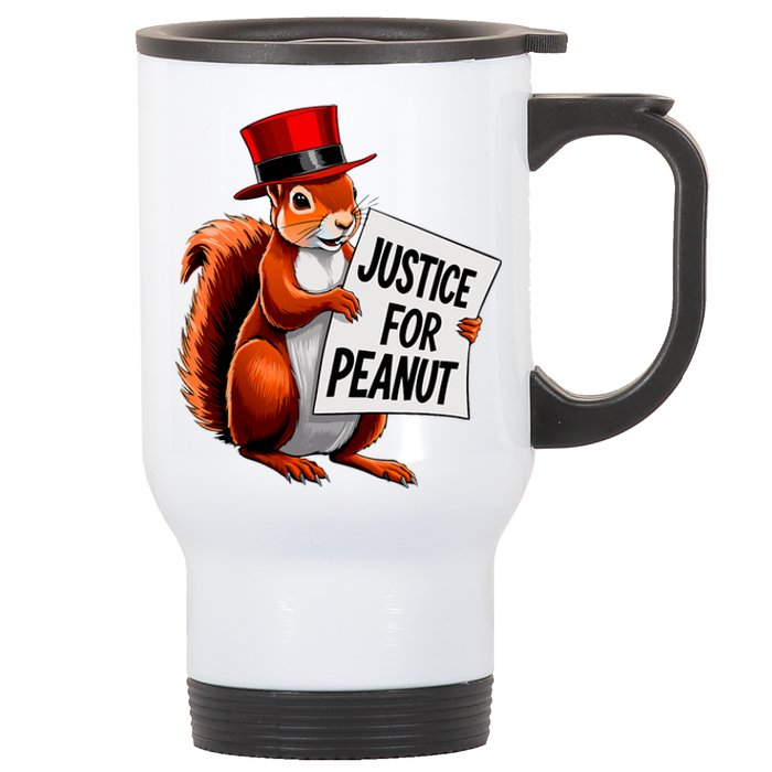 Justice For Peanut The Squirrel Peanut Squirrel Stainless Steel Travel Mug