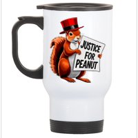 Justice For Peanut The Squirrel Peanut Squirrel Stainless Steel Travel Mug