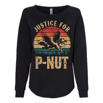 Justice For Peanut P’Nut Pnut Squirrel Lover Womens California Wash Sweatshirt