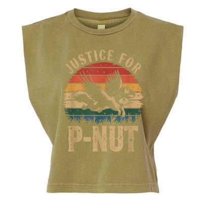 Justice For Peanut P’Nut Pnut Squirrel Lover Garment-Dyed Women's Muscle Tee