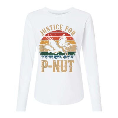 Justice For Peanut P’Nut Pnut Squirrel Lover Womens Cotton Relaxed Long Sleeve T-Shirt