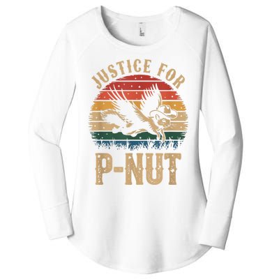 Justice For Peanut P’Nut Pnut Squirrel Lover Women's Perfect Tri Tunic Long Sleeve Shirt