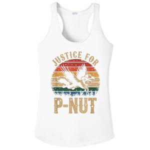 Justice For Peanut P’Nut Pnut Squirrel Lover Ladies PosiCharge Competitor Racerback Tank