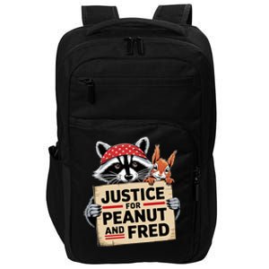 Justice For Peanut The Squirrel And Fred The Raccon Impact Tech Backpack