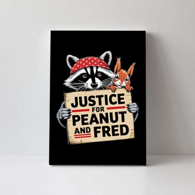 Justice For Peanut The Squirrel And Fred The Raccon Canvas