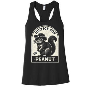 Justice For Peanut The Squirrel Peanut Squirrel Wanted Women's Racerback Tank