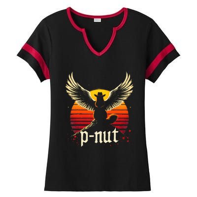 Justice For Peanut P’Nut Pnut Squirrel Lover Ladies Halftime Notch Neck Tee