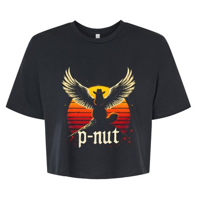 Justice For Peanut P’Nut Pnut Squirrel Lover Bella+Canvas Jersey Crop Tee