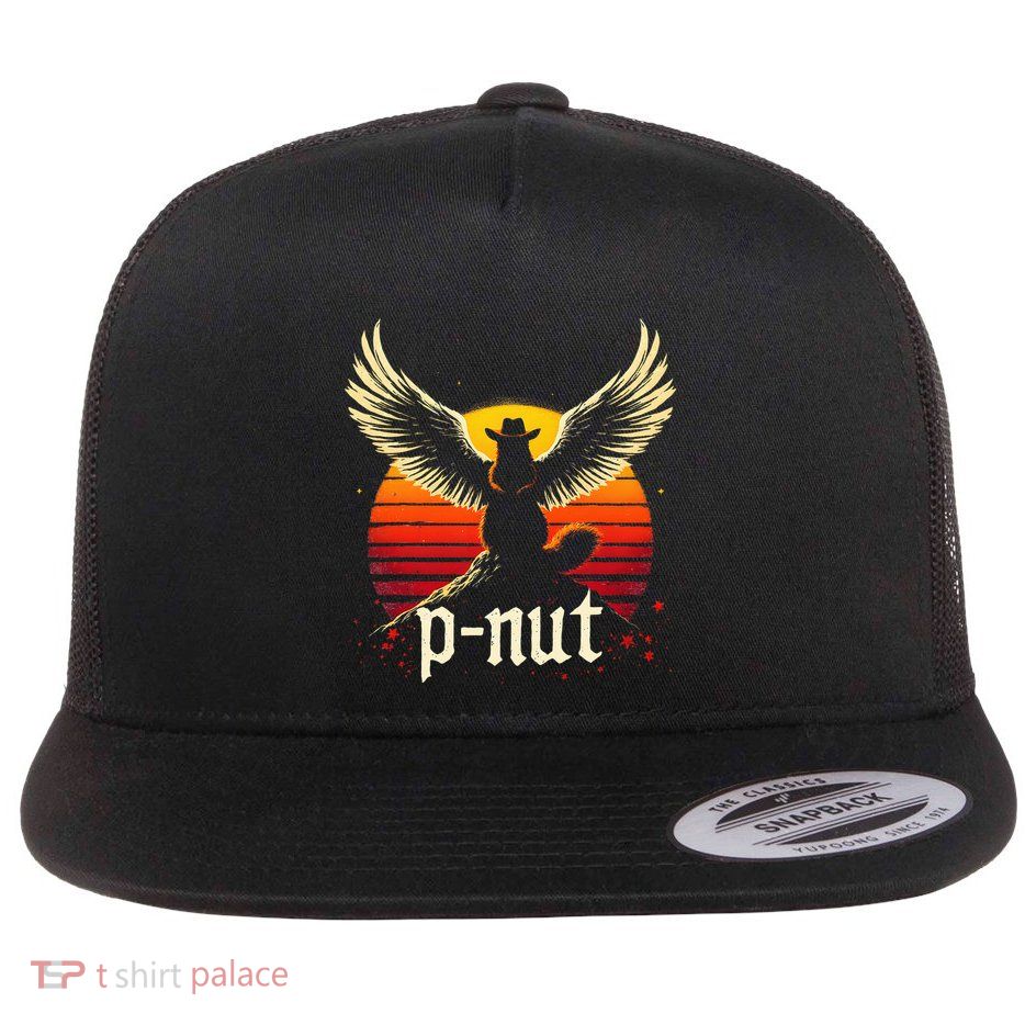 Justice For Peanut P’Nut Pnut Squirrel Lover Flat Bill Trucker Hat