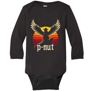 Justice For Peanut P’Nut Pnut Squirrel Lover Baby Long Sleeve Bodysuit