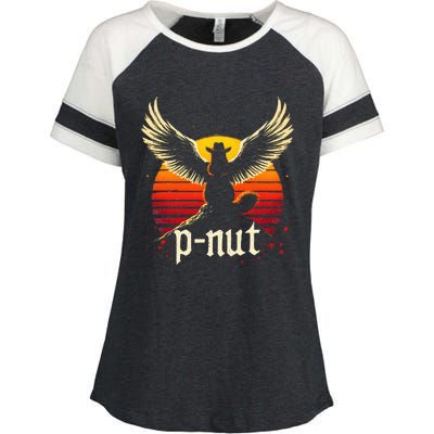 Justice For Peanut P’Nut Pnut Squirrel Lover Enza Ladies Jersey Colorblock Tee