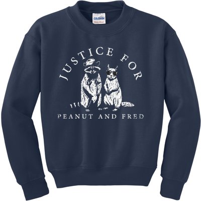 Justice For Peanut And Fred Animal Rights Activism Kids Sweatshirt