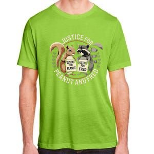 Justice For Peanut And Fred Peanut Squirrel Fred Raccoon Adult ChromaSoft Performance T-Shirt