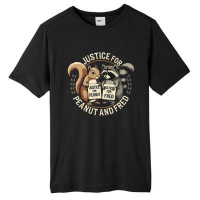 Justice For Peanut And Fred Peanut Squirrel Fred Raccoon Tall Fusion ChromaSoft Performance T-Shirt