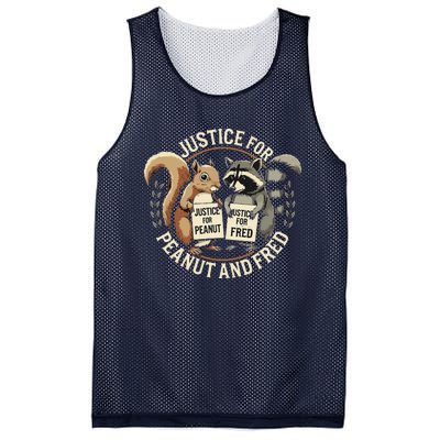 Justice For Peanut And Fred Peanut Squirrel Fred Raccoon Mesh Reversible Basketball Jersey Tank