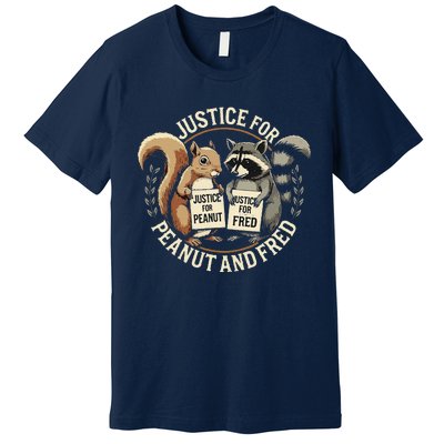 Justice For Peanut And Fred Peanut Squirrel Fred Raccoon Premium T-Shirt