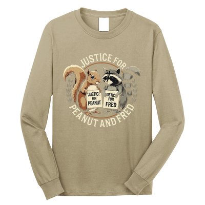 Justice For Peanut And Fred Peanut Squirrel Fred Raccoon Long Sleeve Shirt