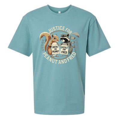 Justice For Peanut And Fred Peanut Squirrel Fred Raccoon Sueded Cloud Jersey T-Shirt