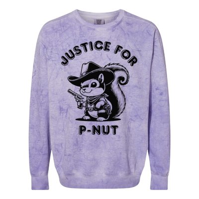 Justice For Pnut Special Squirrel Pnut Squirrel Colorblast Crewneck Sweatshirt