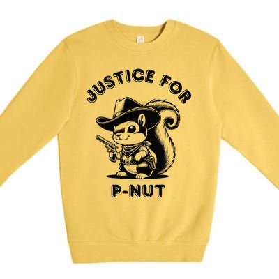 Justice For Pnut Special Squirrel Pnut Squirrel Premium Crewneck Sweatshirt