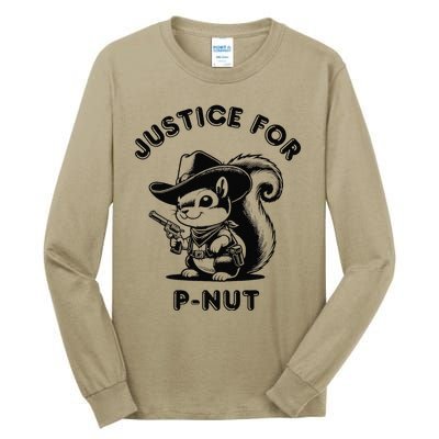 Justice For Pnut Special Squirrel Pnut Squirrel Tall Long Sleeve T-Shirt