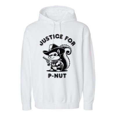 Justice For Pnut Special Squirrel Pnut Squirrel Garment-Dyed Fleece Hoodie