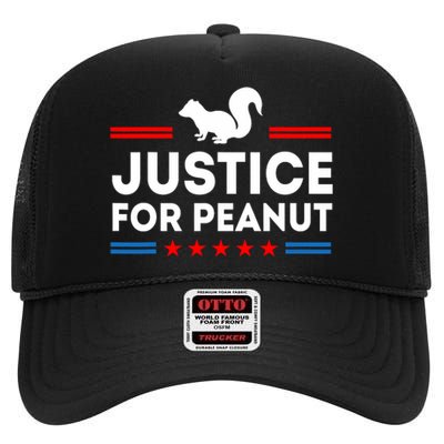 Justice For Peanut The Squirrels 2024 High Crown Mesh Back Trucker Hat