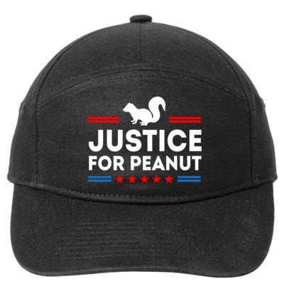 Justice For Peanut The Squirrels 2024 7-Panel Snapback Hat