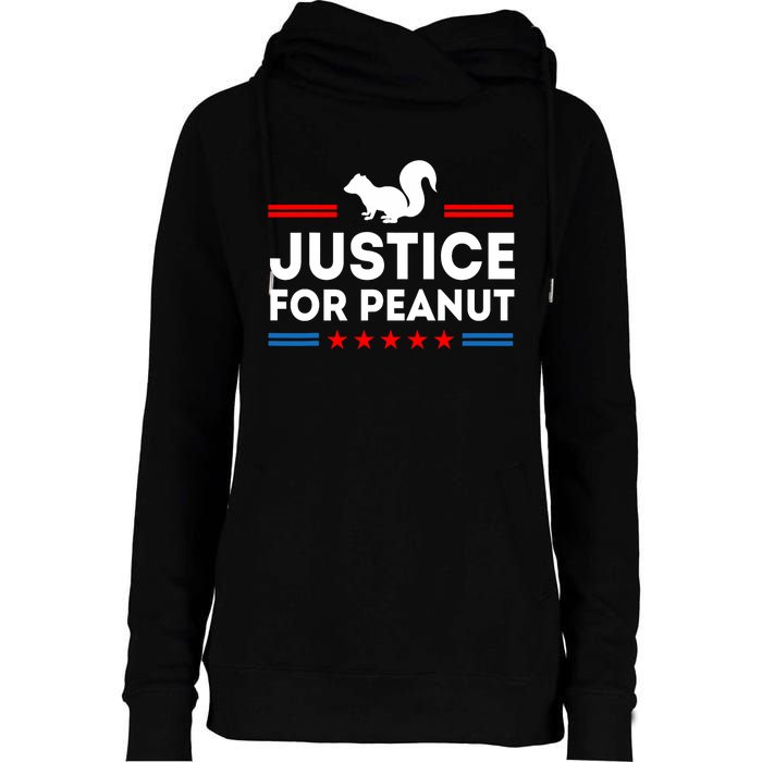 Justice For Peanut The Squirrels 2024 Womens Funnel Neck Pullover Hood