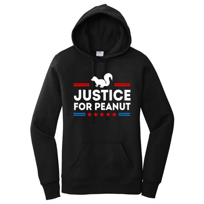 Justice For Peanut The Squirrels 2024 Women's Pullover Hoodie