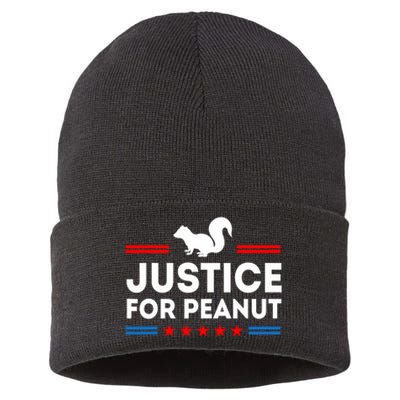 Justice For Peanut The Squirrels 2024 Sustainable Knit Beanie