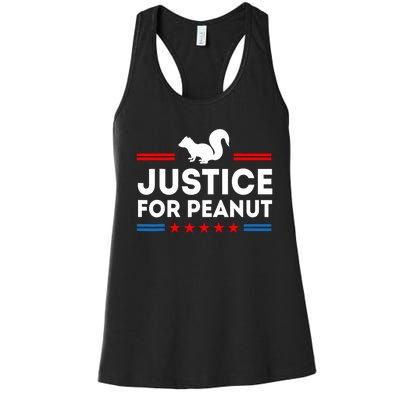 Justice For Peanut The Squirrels 2024 Women's Racerback Tank