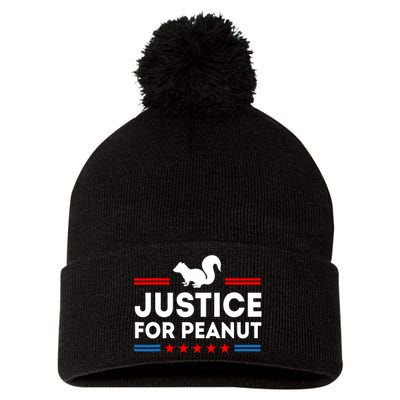 Justice For Peanut The Squirrels 2024 Pom Pom 12in Knit Beanie