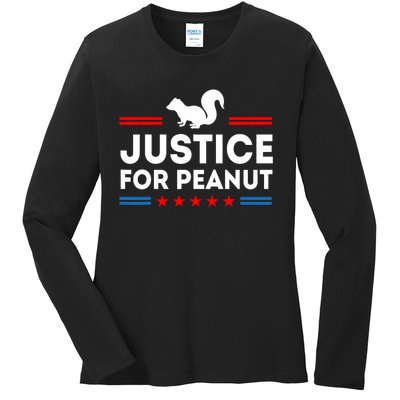 Justice For Peanut The Squirrels 2024 Ladies Long Sleeve Shirt