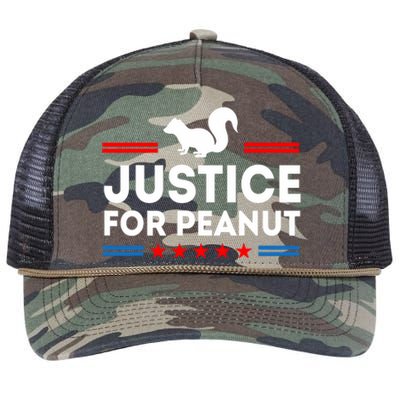 Justice For Peanut The Squirrels 2024 Retro Rope Trucker Hat Cap