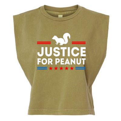 Justice For Peanut The Squirrels 2024 Garment-Dyed Women's Muscle Tee