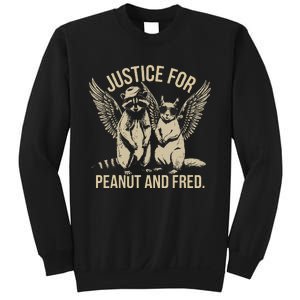 Justice For Peanut And Fred Peanut Squirrel Fred Raccoon Sweatshirt