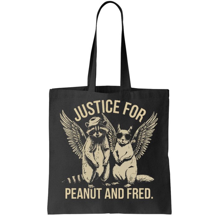 Justice For Peanut And Fred Peanut Squirrel Fred Raccoon Tote Bag