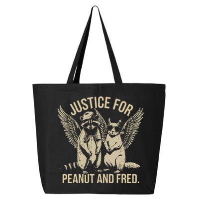 Justice For Peanut And Fred Peanut Squirrel Fred Raccoon 25L Jumbo Tote