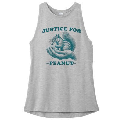 Justice For Peanut The Squirrel Peanut Squirrel Ladies PosiCharge Tri-Blend Wicking Tank