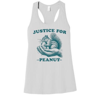 Justice For Peanut The Squirrel Peanut Squirrel Women's Racerback Tank