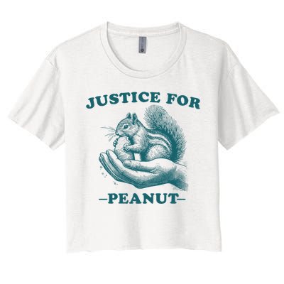 Justice For Peanut The Squirrel Peanut Squirrel Women's Crop Top Tee