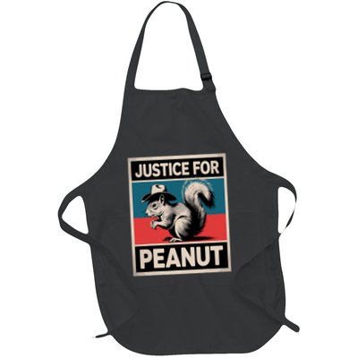 Justice For Peanut The Squirrel The Squirrel Pnut Full-Length Apron With Pockets