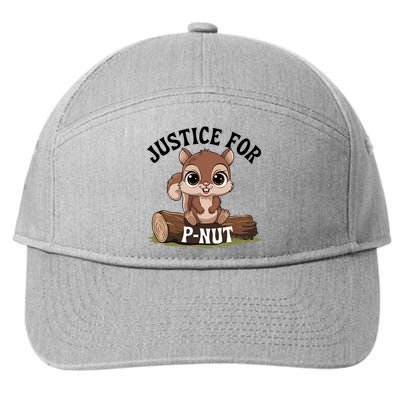 Justice For Pnut Special Squirrel . Pnut Justice 7-Panel Snapback Hat