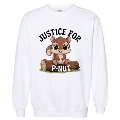 Justice For Pnut Special Squirrel . Pnut Justice Garment-Dyed Sweatshirt