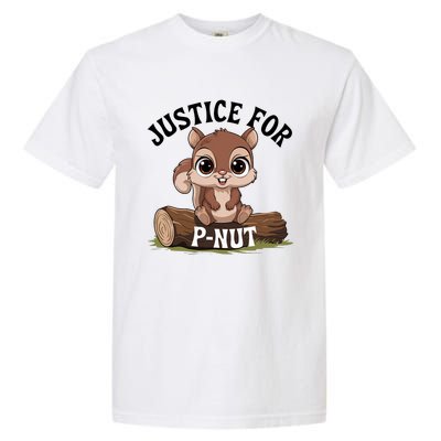 Justice For Pnut Special Squirrel . Pnut Justice Garment-Dyed Heavyweight T-Shirt