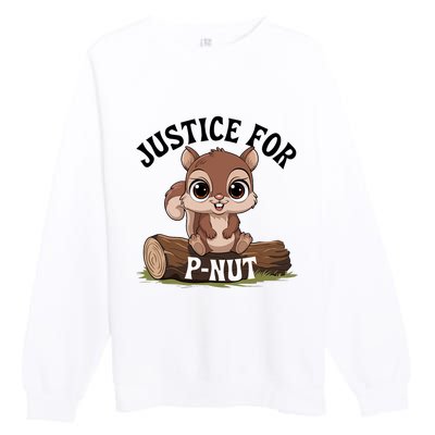 Justice For Pnut Special Squirrel . Pnut Justice Premium Crewneck Sweatshirt