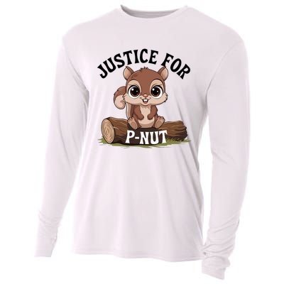 Justice For Pnut Special Squirrel . Pnut Justice Cooling Performance Long Sleeve Crew