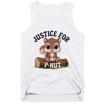 Justice For Pnut Special Squirrel . Pnut Justice Tank Top